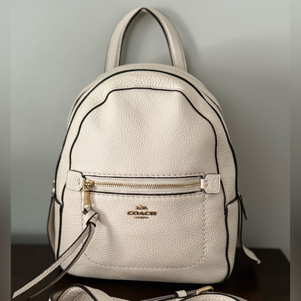 Coach Backpack Andy Rucksack Leather White/Cream F30530
